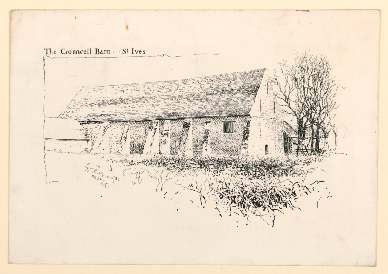 The Cromwell Barn, St. Ives by Ernest Clifford Peixotto