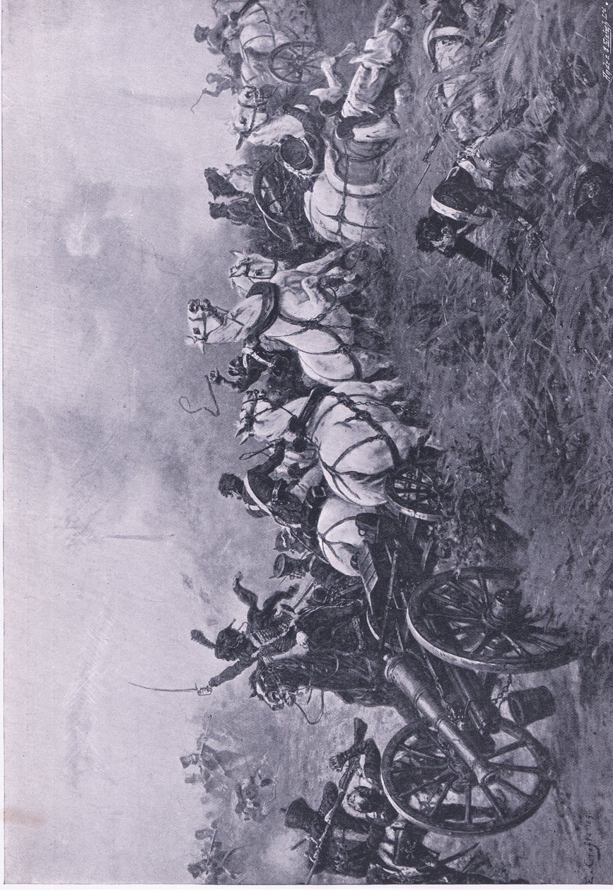 Capture of the French Battery by the 52nd Oxfordshire Light Infantry Regiment at Waterloo 18th June 1815 by Ernest Crofts