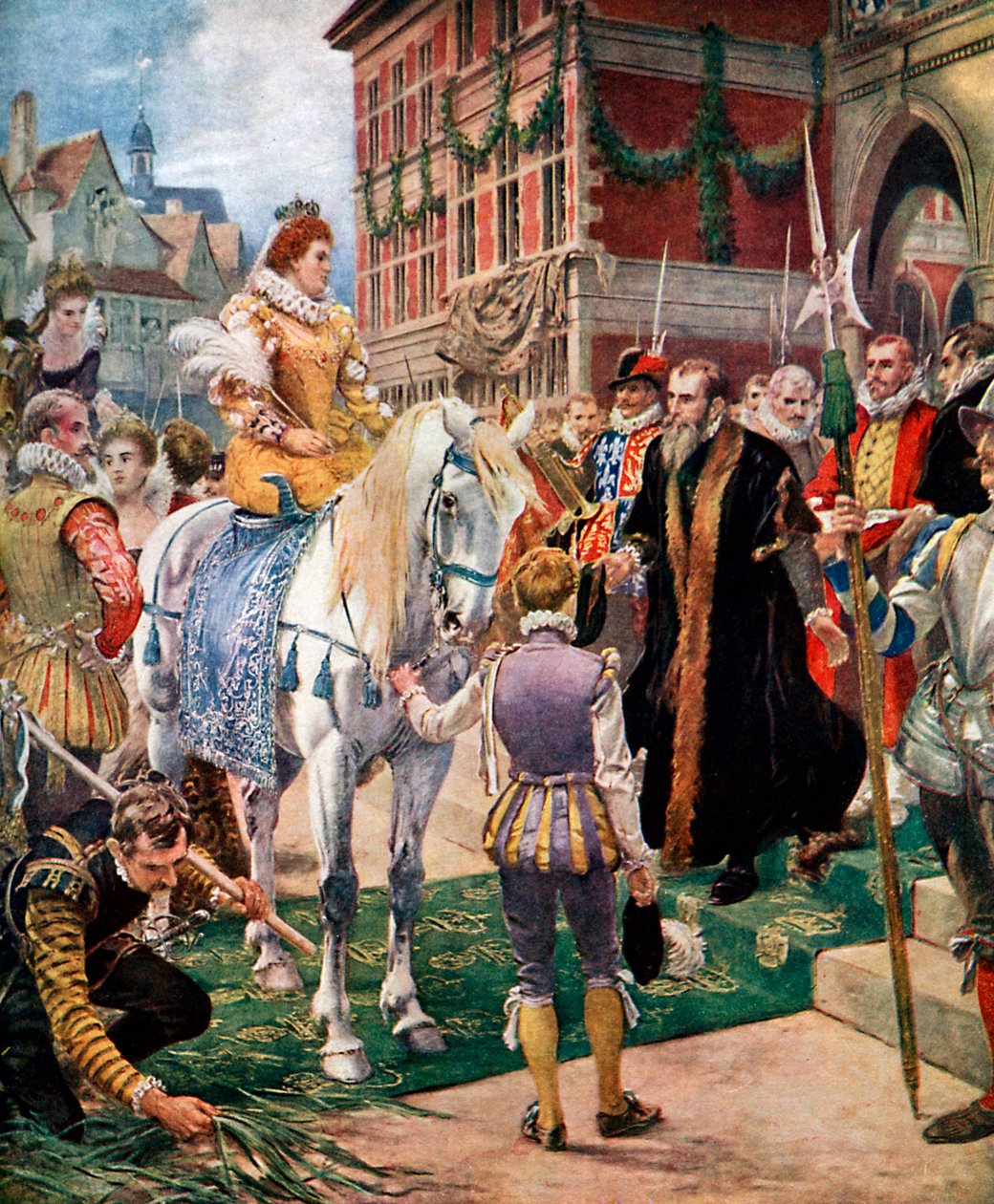Queen Elizabeth Opening the Royal Exchange in 1570 by Ernest Crofts