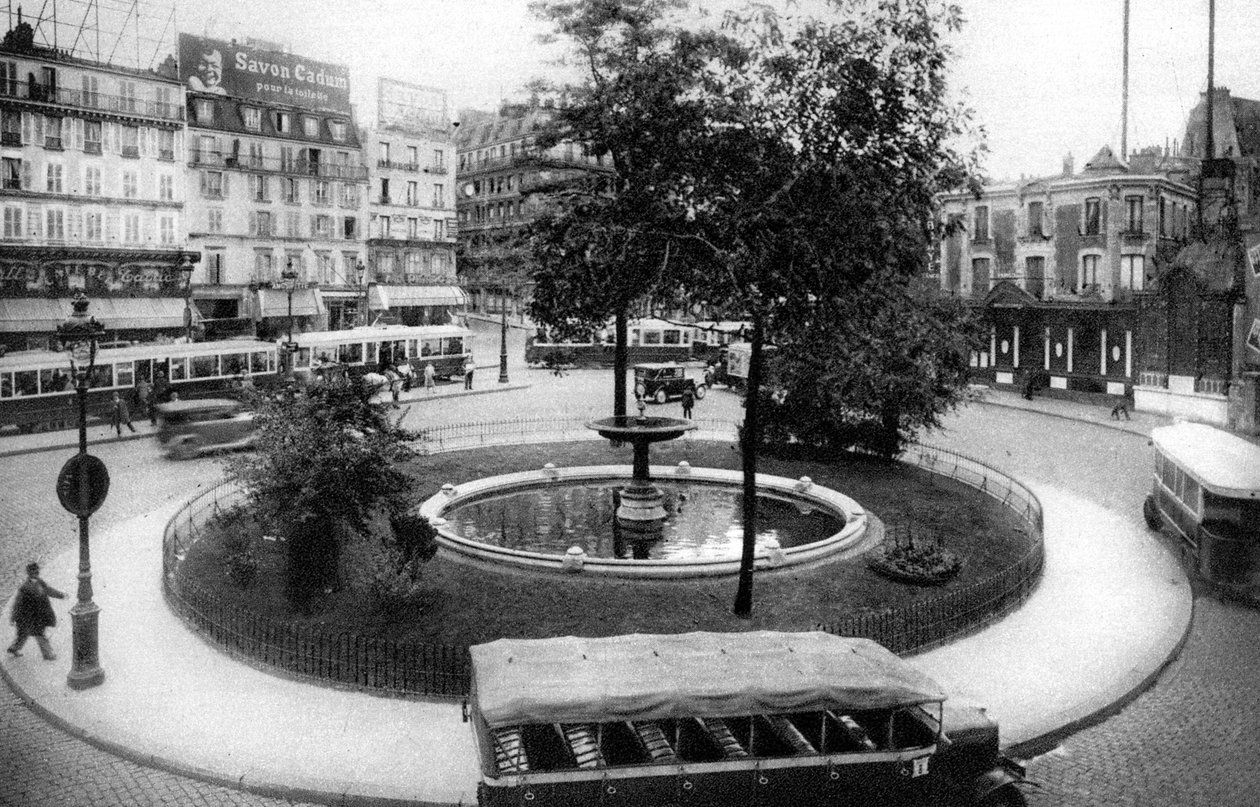 The Place Pigalle, Paris, 1931. by Ernest Flammarion