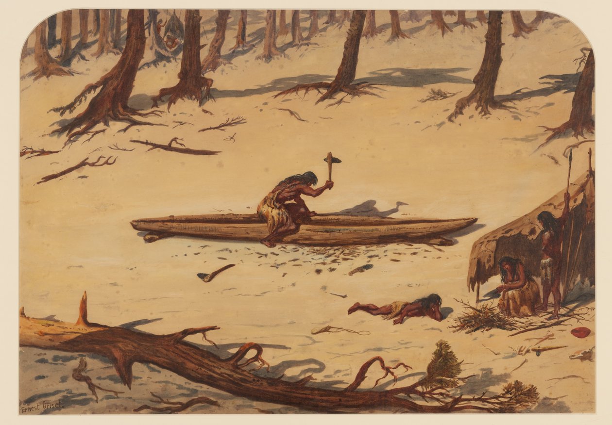 Prehistoric Camp, 1871 by Ernest Henry Griset