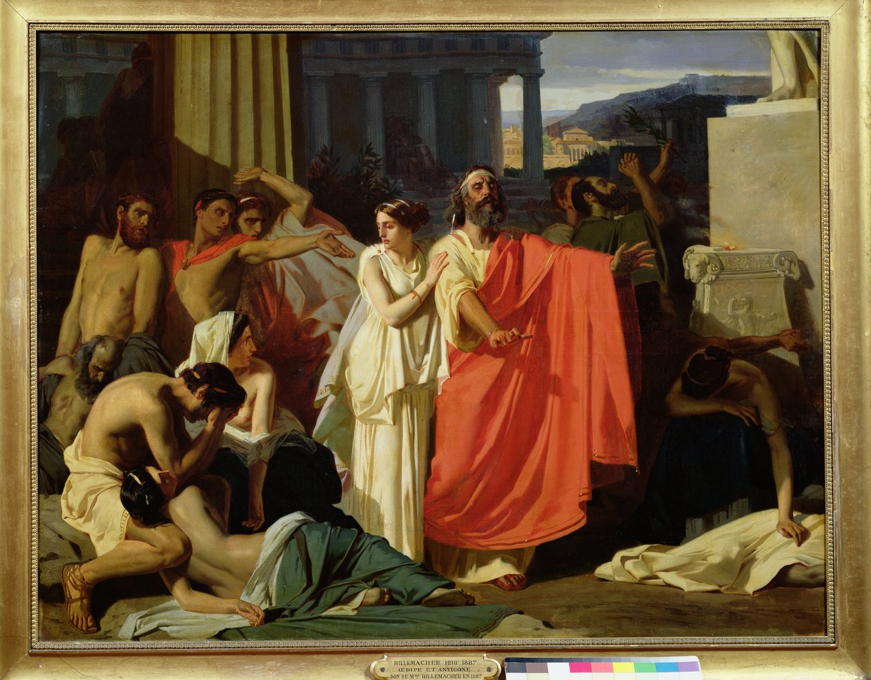 Oedipus and Antigone Being Exiled to Thebes, 1843 by Ernest Hillemacher