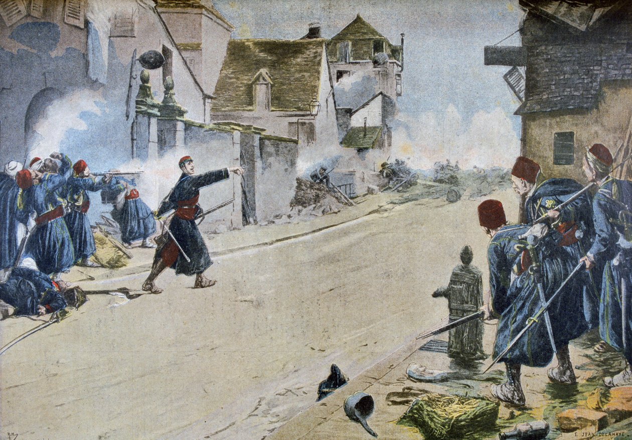 Paul Deroulede at the Battle of Montbeliard by Ernest Jean Delahaye