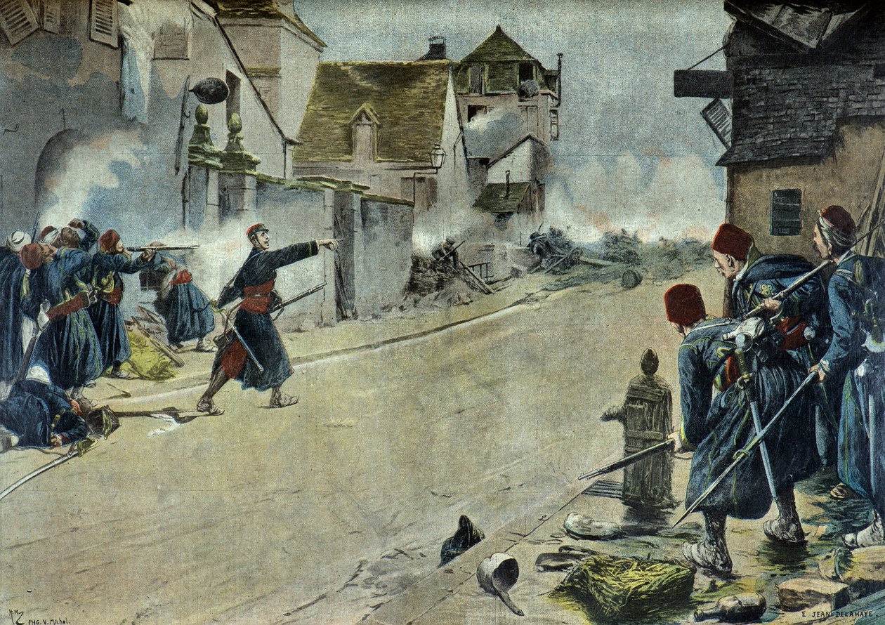 Paul Deroulede at the battle of Montbeliard by Ernest Jean Delahaye