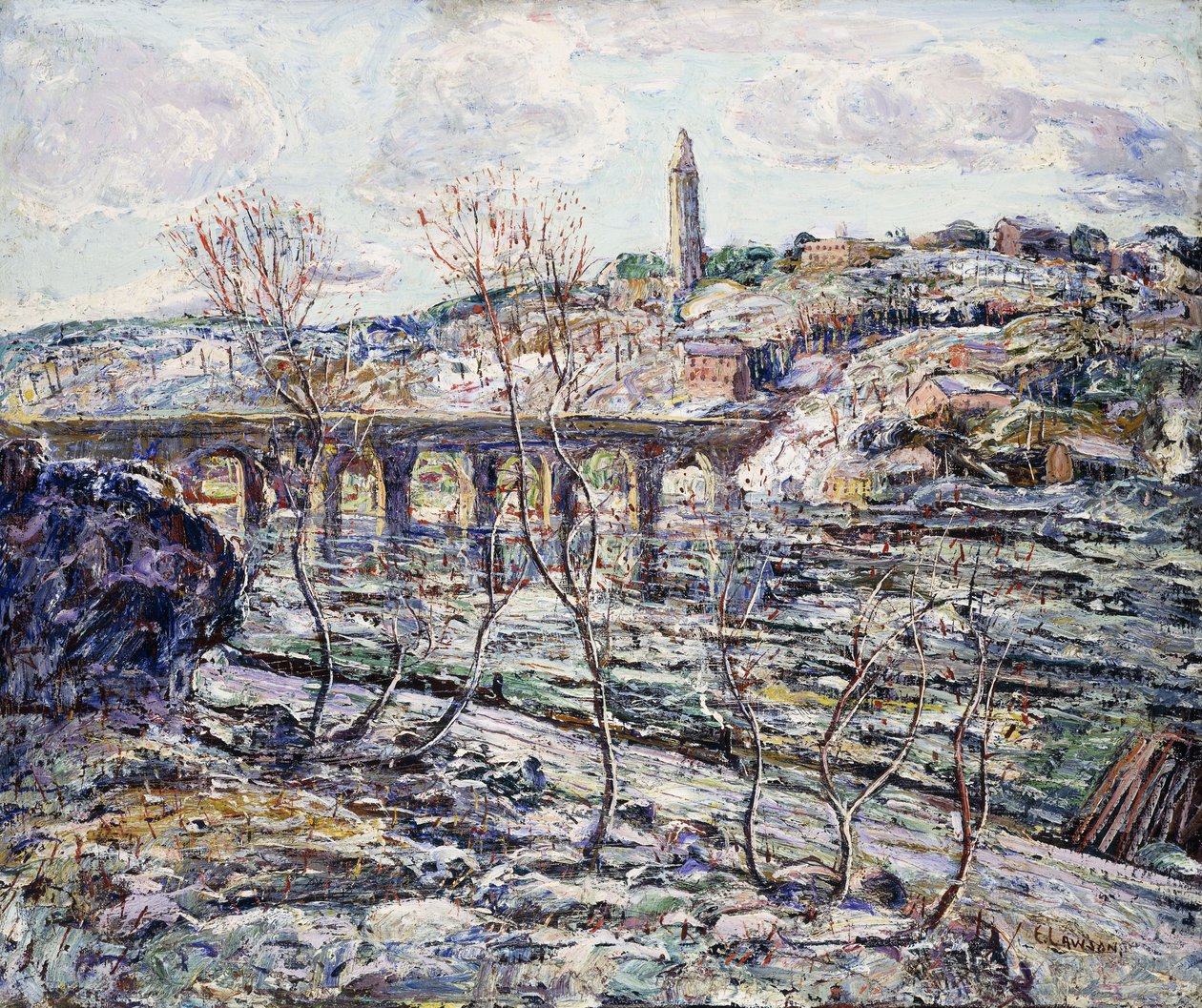 Harlem River Bridge by Ernest Lawson