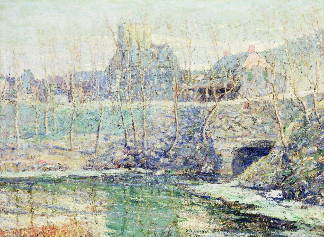 Misty Day in March by Ernest Lawson
