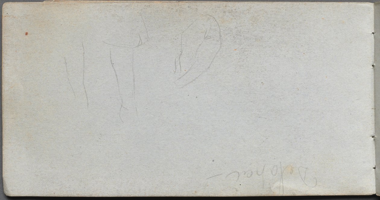 Sketchbook, Page 02: Studies of Legs by Jean Louis Ernest Meissonier