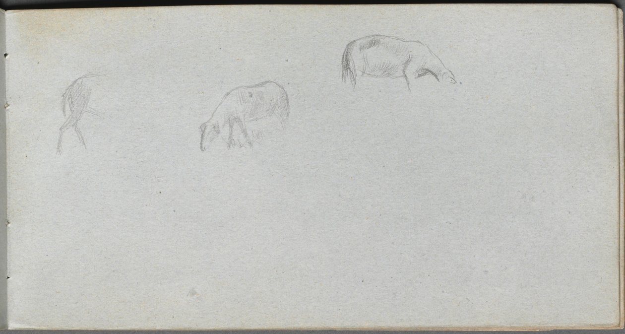 Sketchbook, page 20: Animal Study by Ernest Meissonier