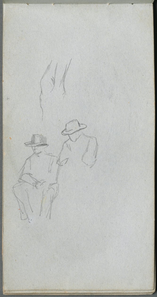 Sketchbook, page 32: Study of Figures by Jean Louis Ernest Meissonier