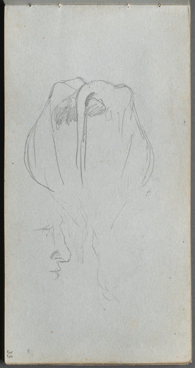 Sketchbook, Page 33: Study of a Cow from Behind and Profile Study by Jean Louis Ernest Meissonier