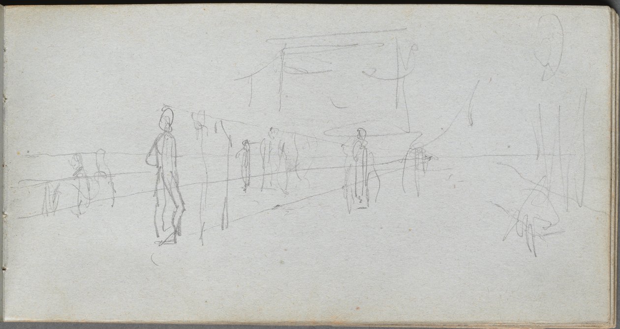 Sketchbook, Page 40: Perspective Study by Jean Louis Ernest Meissonier