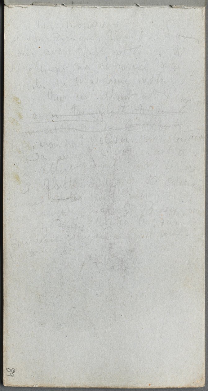 Sketchbook, page 89: Notes by Ernest Meissonier