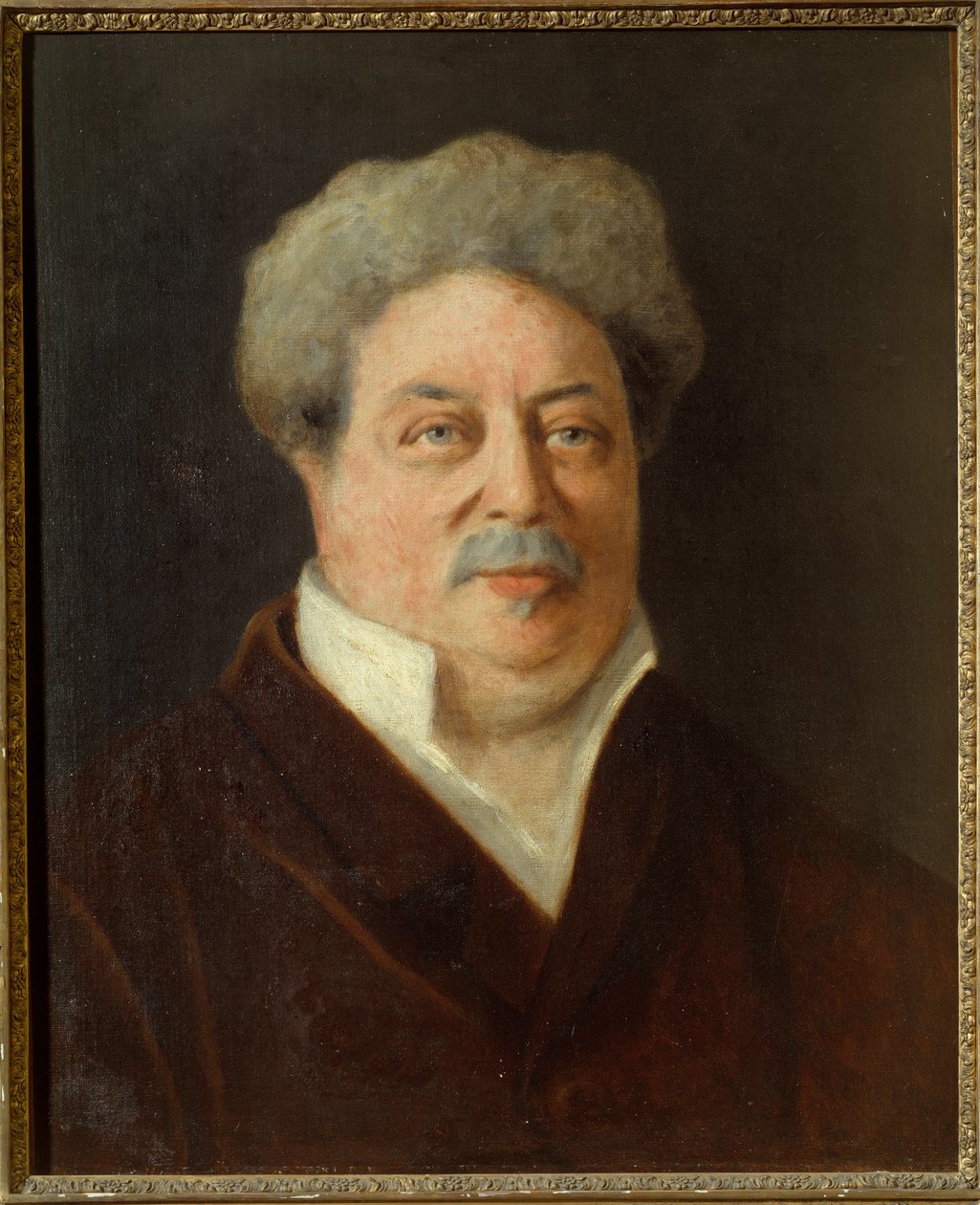 Portrait of Alexandre Dumas Pere (1802-1870) by Ernestine Philippain