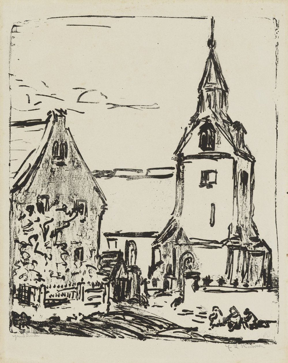 Church in Goppeln by Ernst Ludwig Kirchner