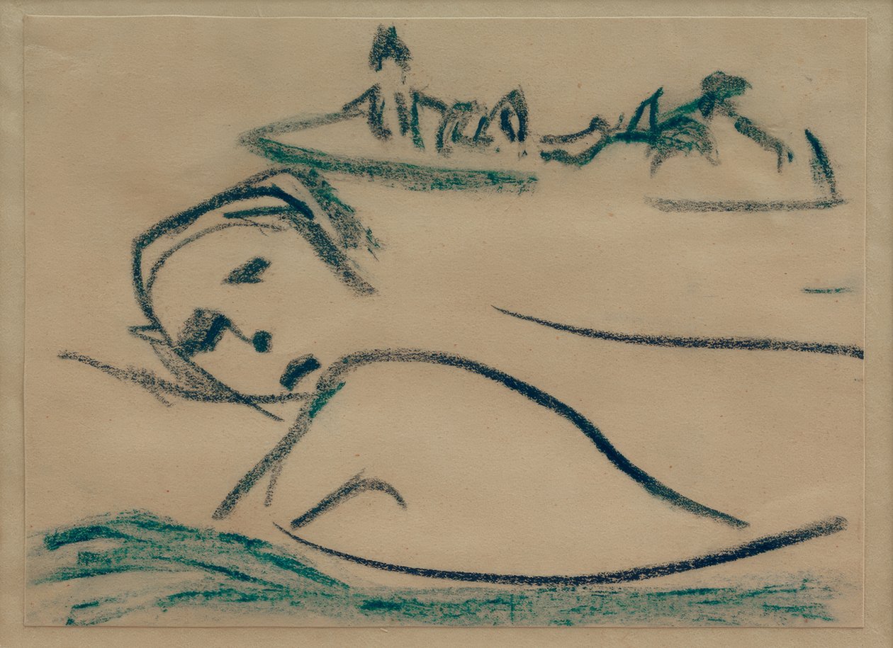 Untitled (Girl Swimming) by Ernst Ludwig Kirchner