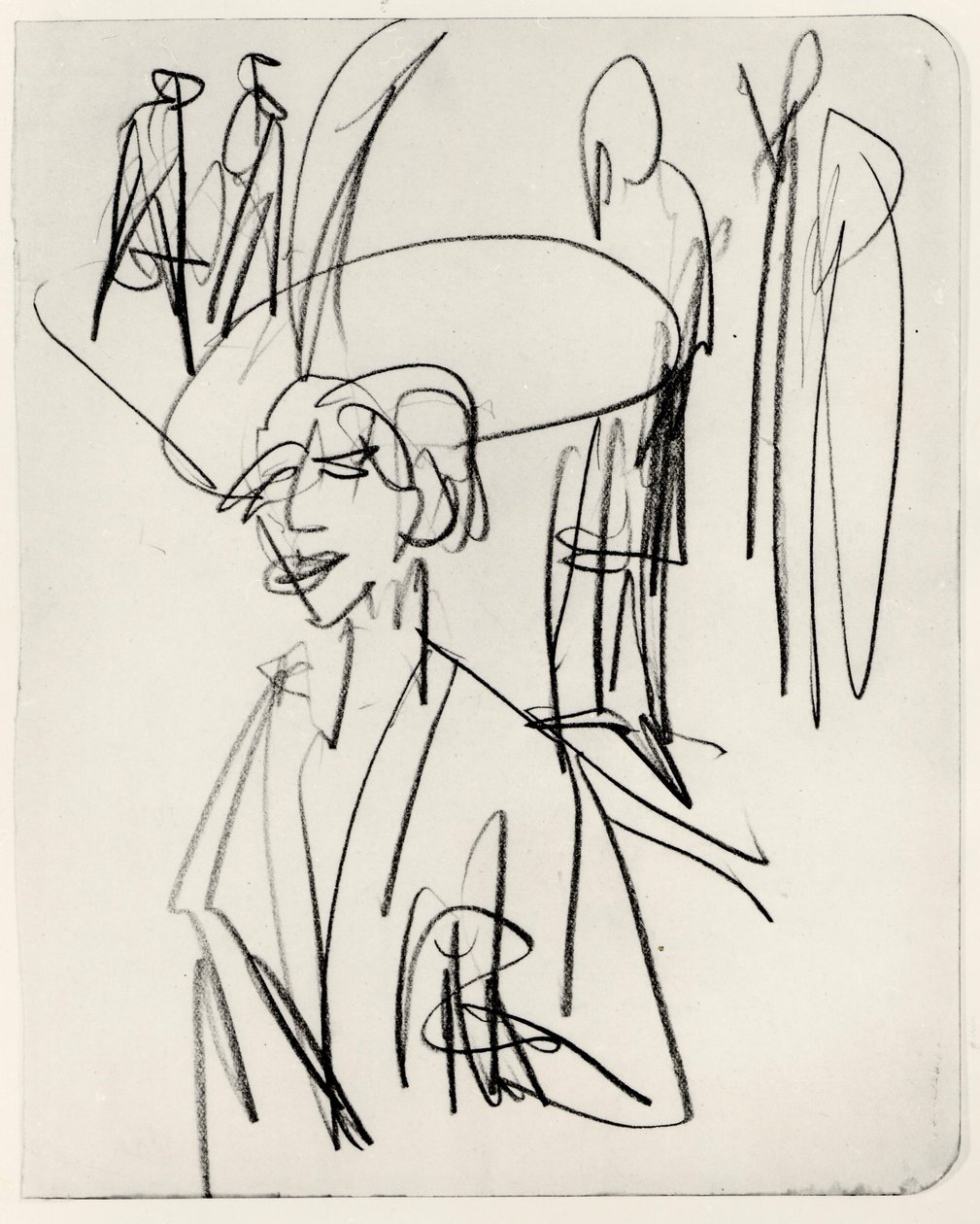 Study for the Red Cocotte by Ernst Ludwig Kirchner