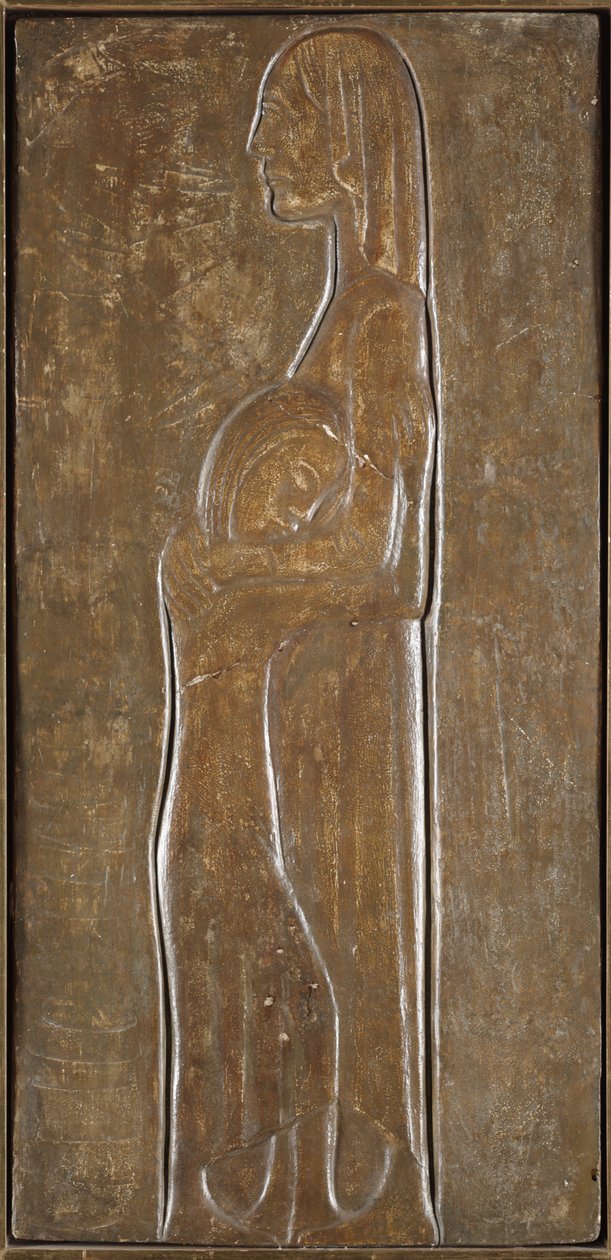 Widow and Daughter: Study for Memorial for the Dead of World War I by Ernst Barlach