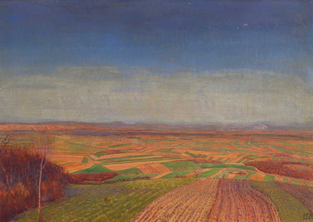 Marchfeld from Bisamberg by Ernst Eck