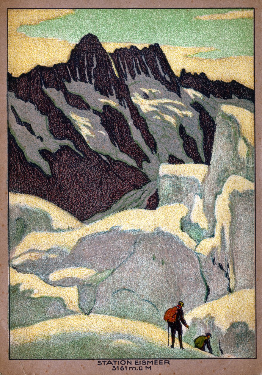 Grindelwald Glacier (illustration) by Ernst Emil Schlatter