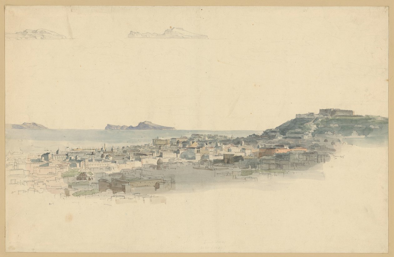 View of Naples and the Island of Capri by Ernst Fries