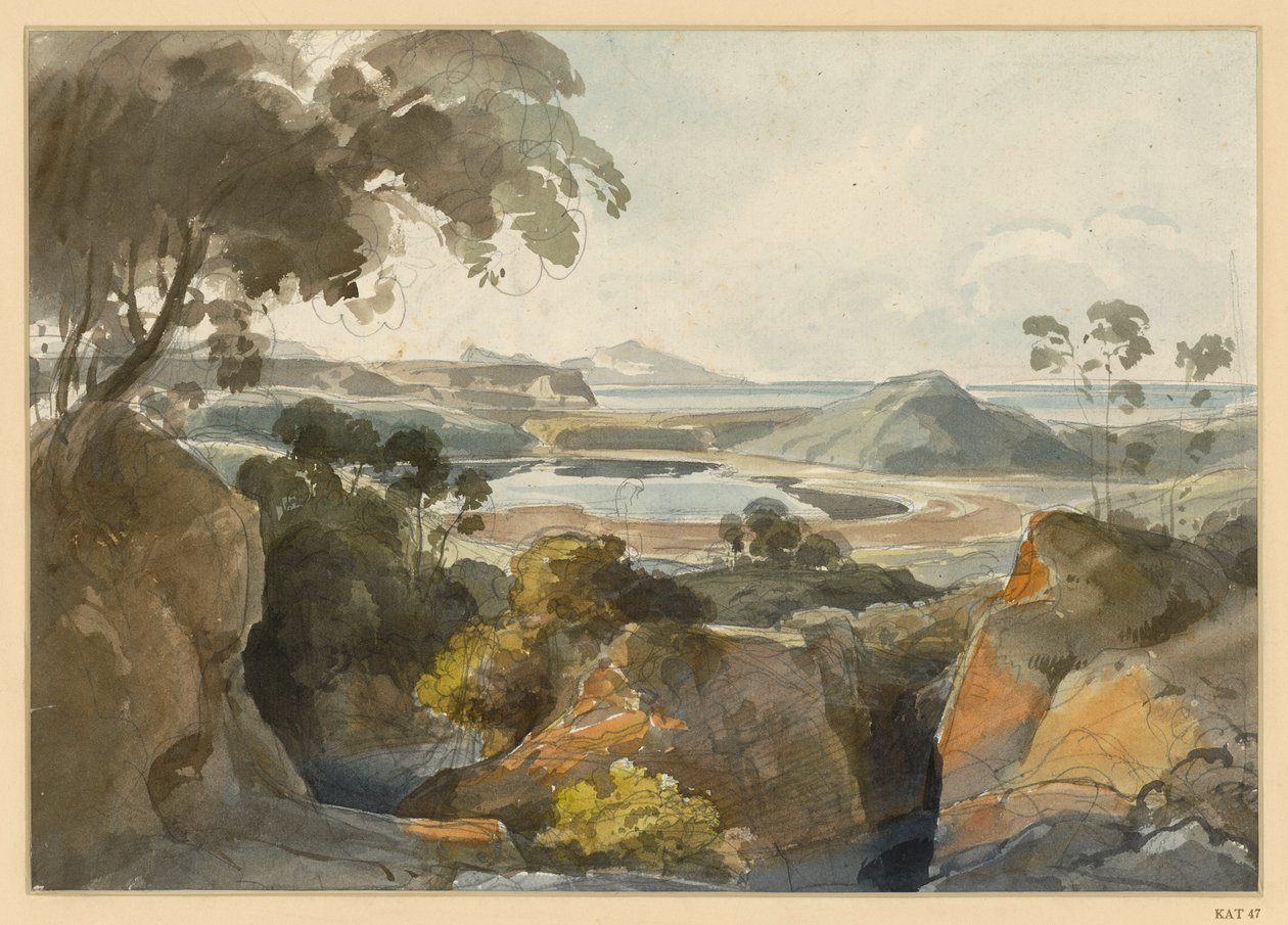 Italian Coastal Landscape by Ernst Fries