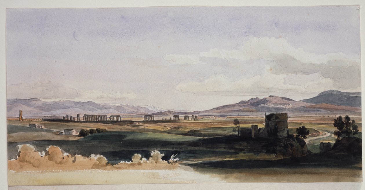 Roman Campagna and the Alban Hills by Ernst Fries