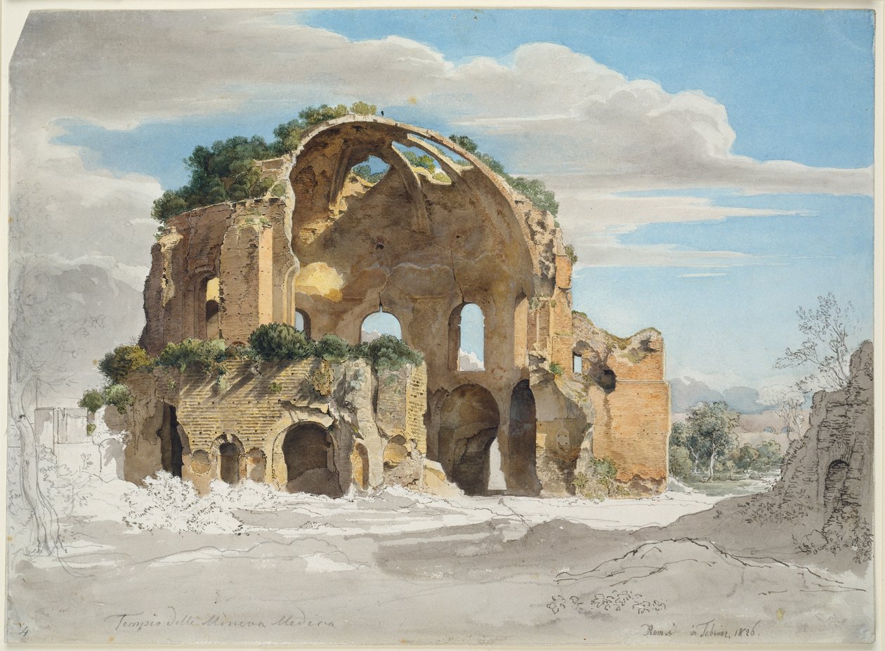 Temple of Minerva Medica in Rome by Ernst Fries