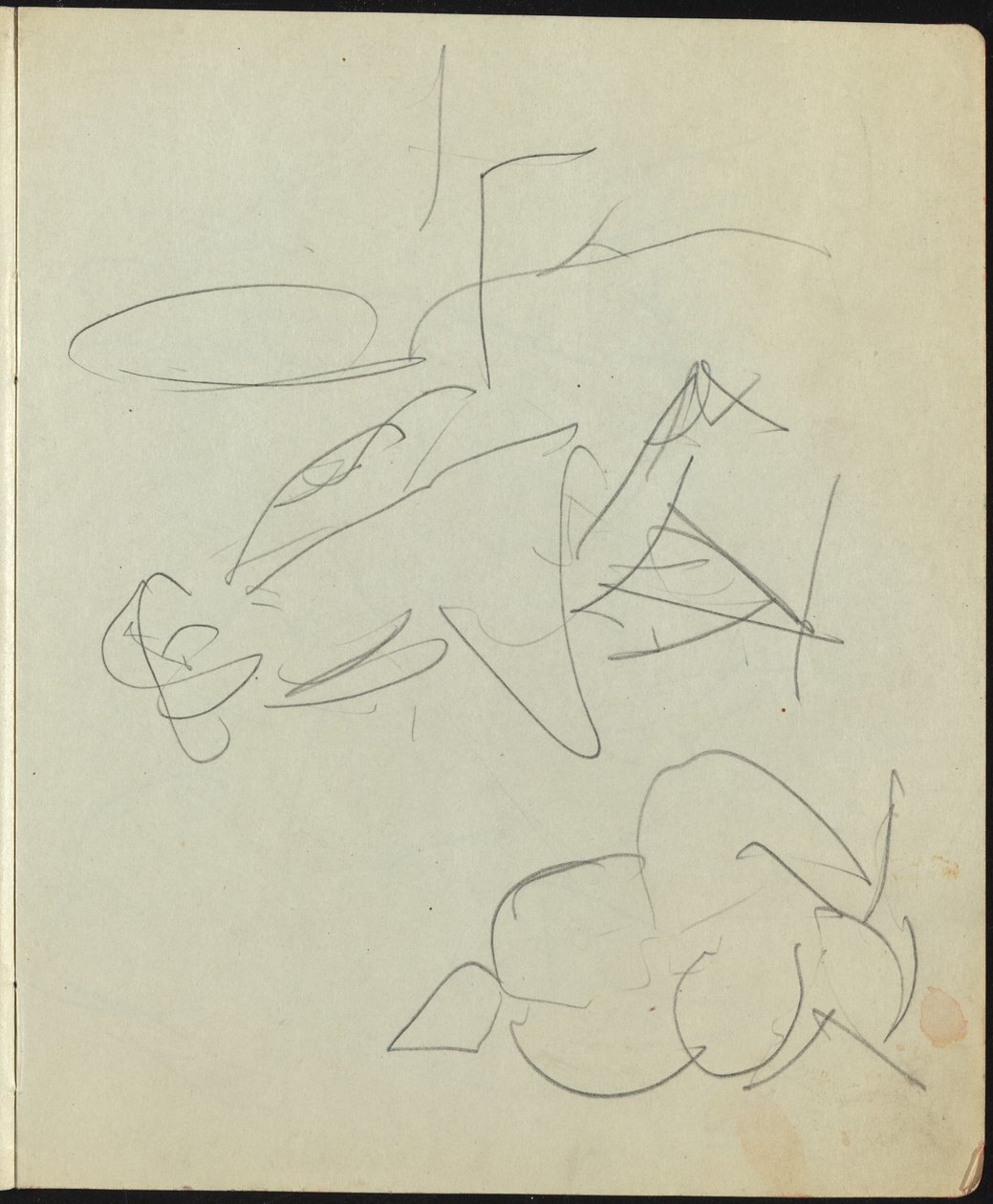 Dancers and Performers Page from a Sketchbook by Ernst Ludwig Kirchner