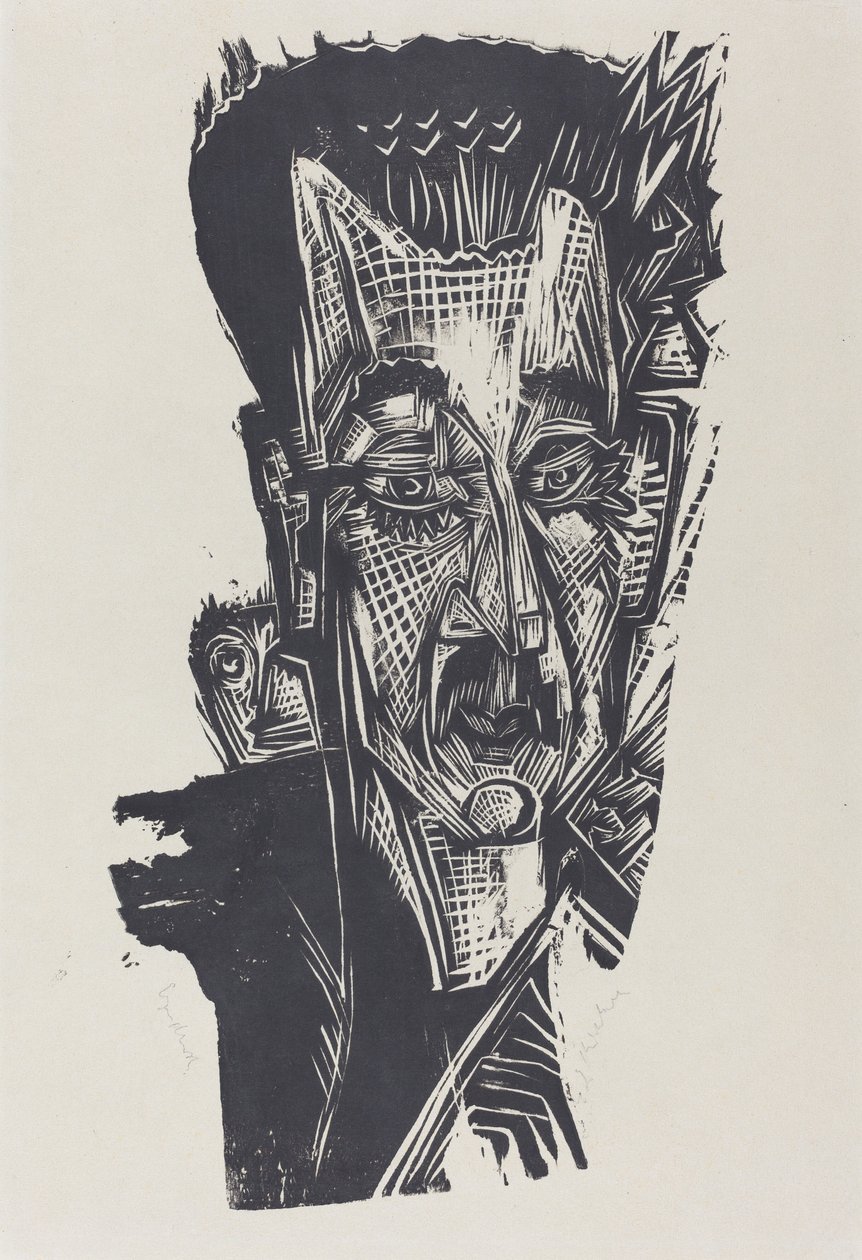 Dr. Ludwig Binswanger, 1917-1918 by Ernst Ludwig Kirchner