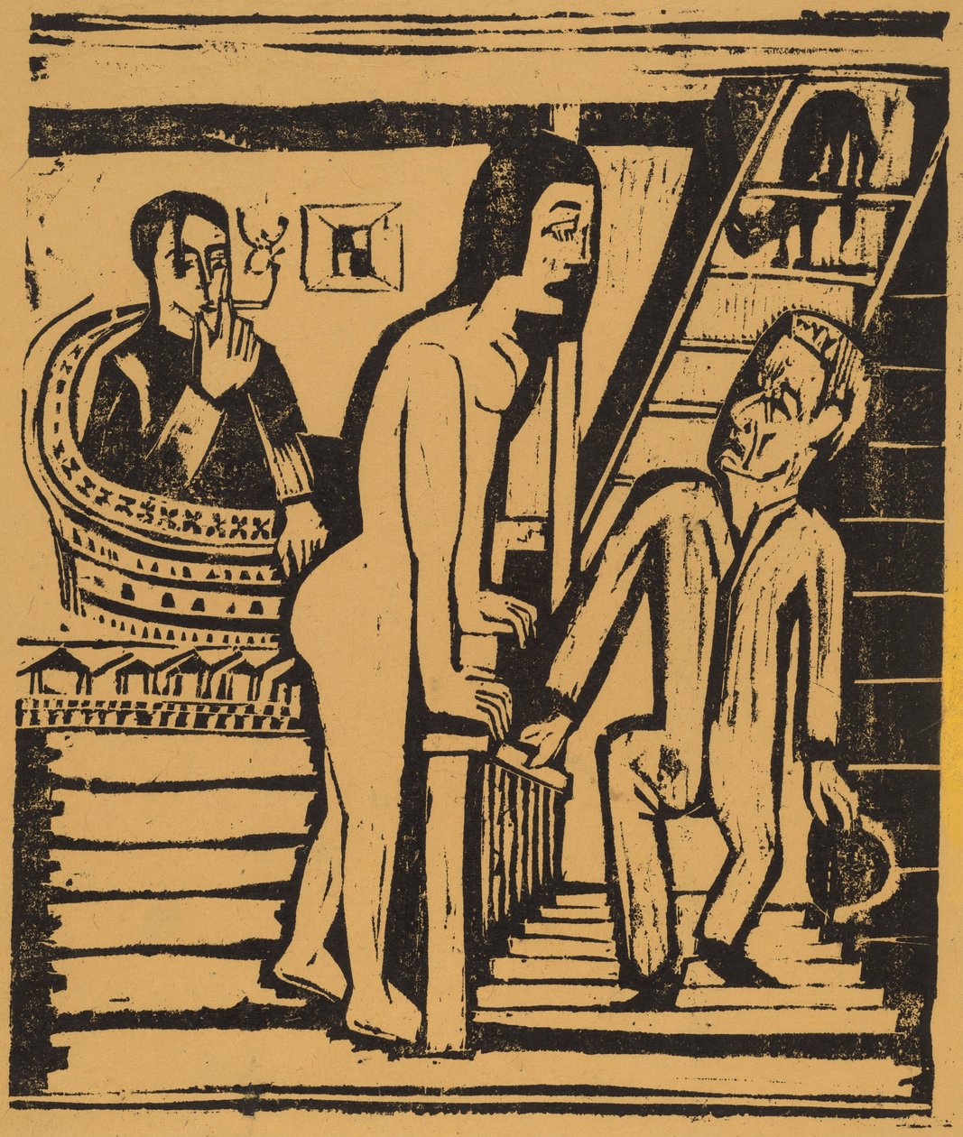 The Visit, 1923 by Ernst Ludwig Kirchner