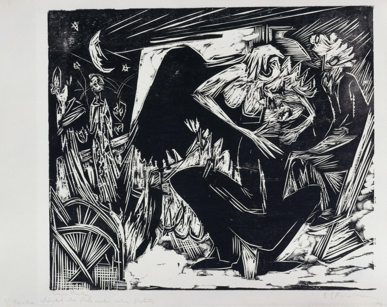 Absalom Defiles the Concubines by Ernst Ludwig Kirchner
