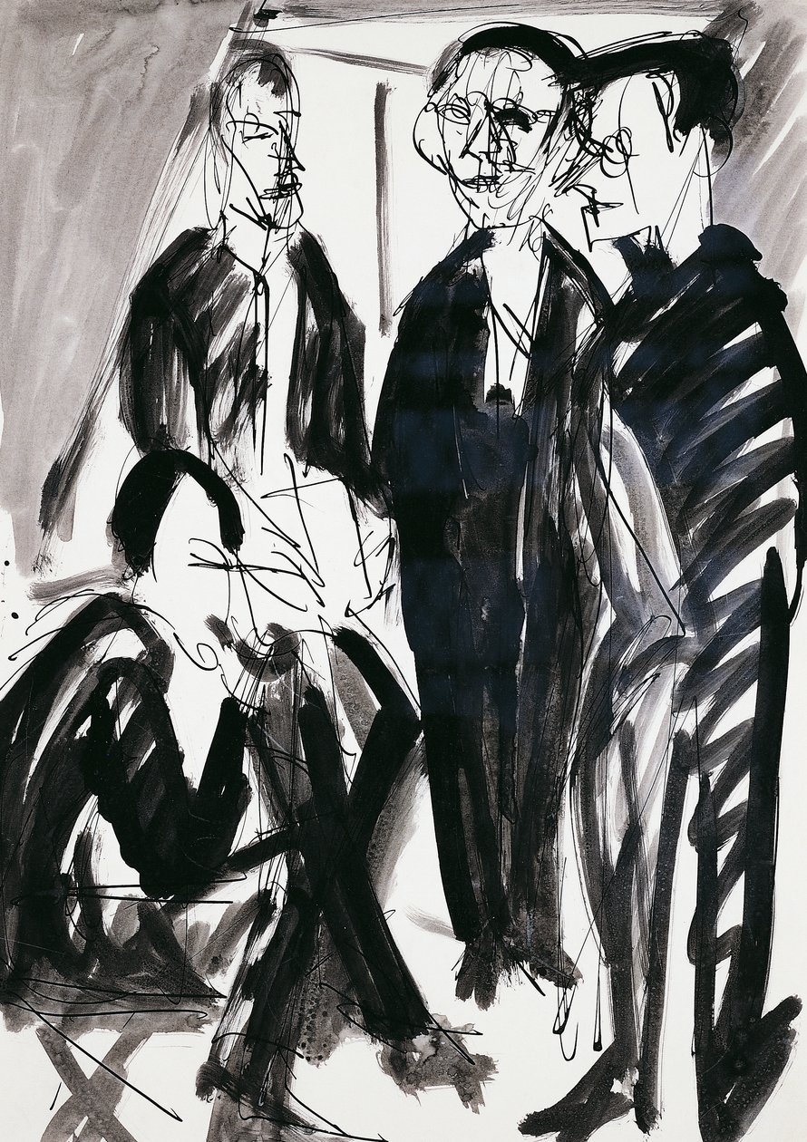 Artist and Die Brucke group in Dresden by Ernst Ludwig Kirchner
