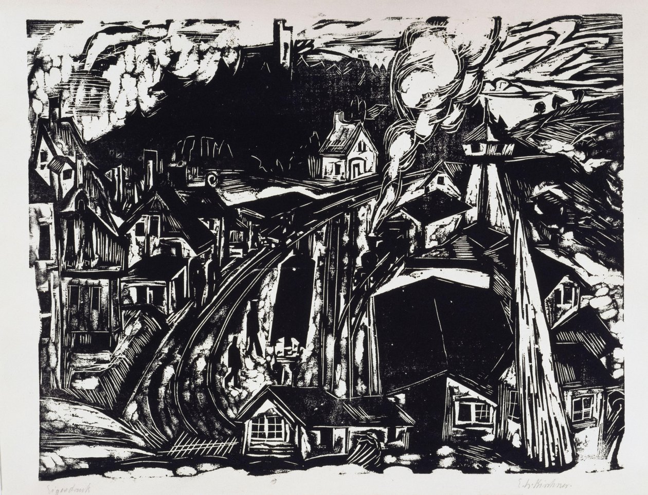 Königstein Station in Taunus by Ernst Ludwig Kirchner