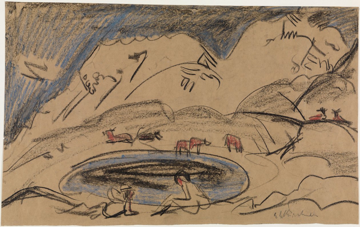 Mountain Lake by Ernst Ludwig Kirchner