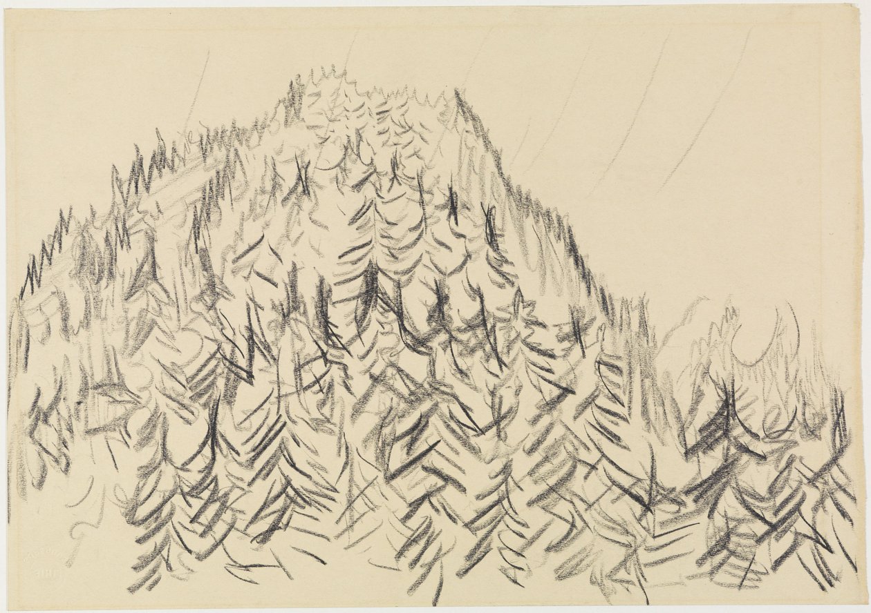 Wooded Hill by Ernst Ludwig Kirchner
