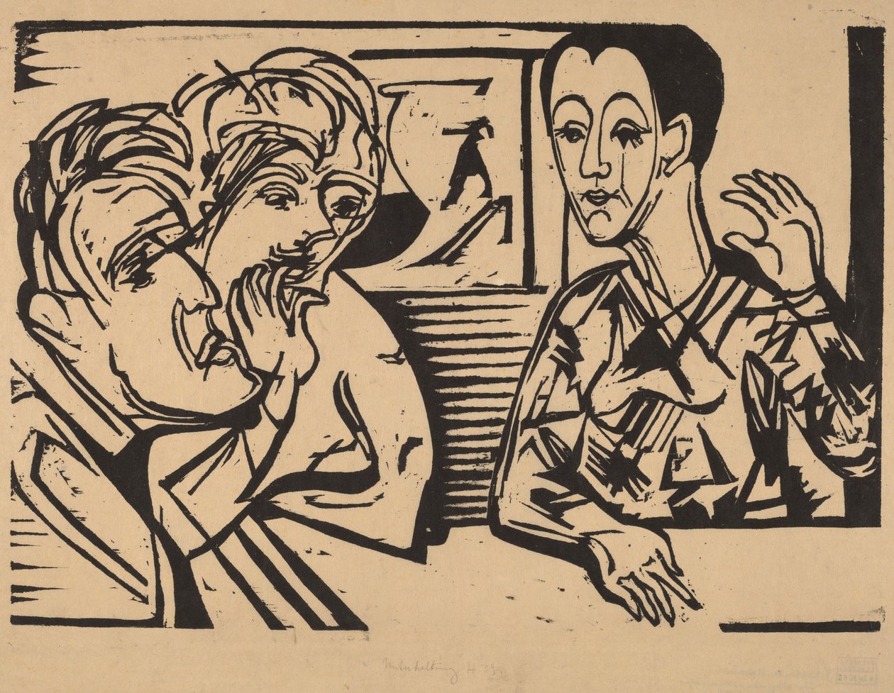 Conversation by Ernst Ludwig Kirchner