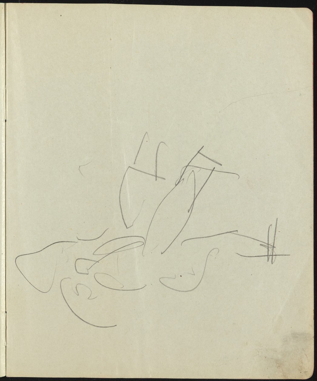 Dancers and Performers (Page from a Sketchbook) by Ernst Ludwig Kirchner