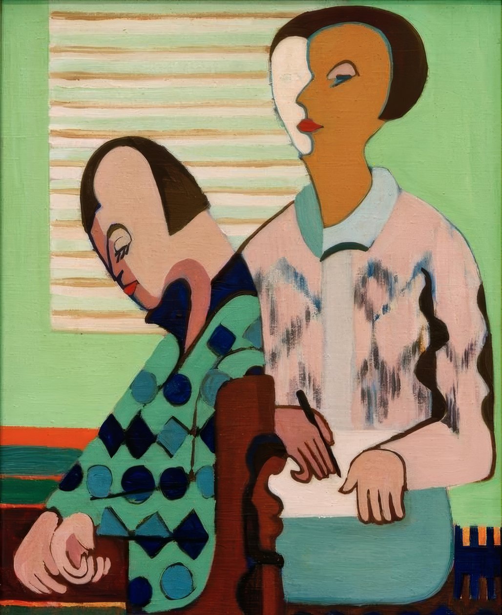 The Couple. Self-Portrait with Erna by Ernst Ludwig Kirchner