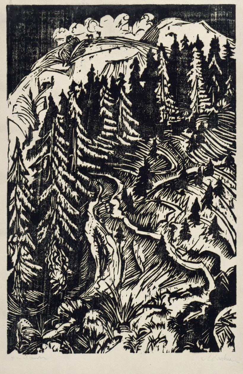 Three Paths by Ernst Ludwig Kirchner