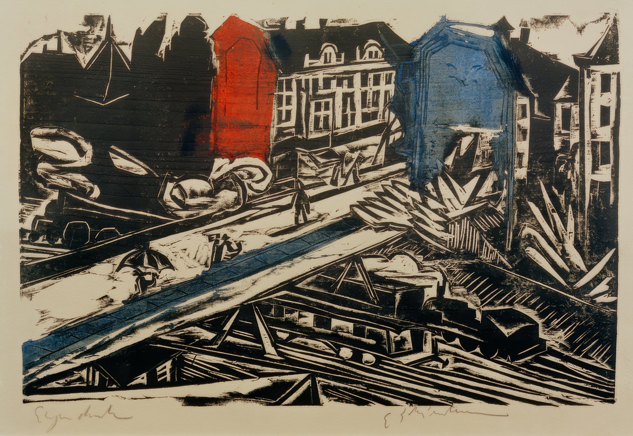 Bridge of the Wannsee Railway by Ernst Ludwig Kirchner