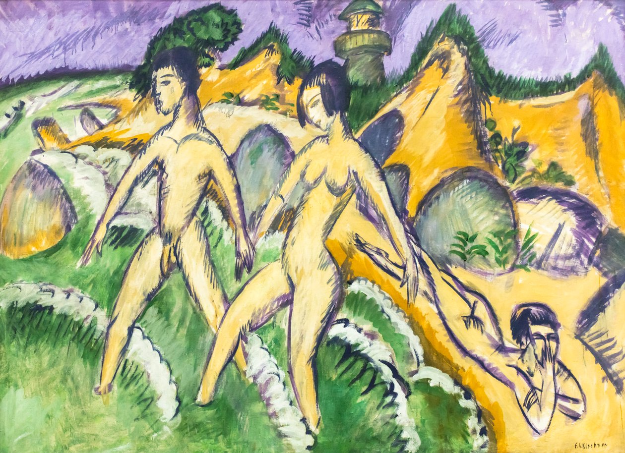 Entering the Sea by Ernst Ludwig Kirchner