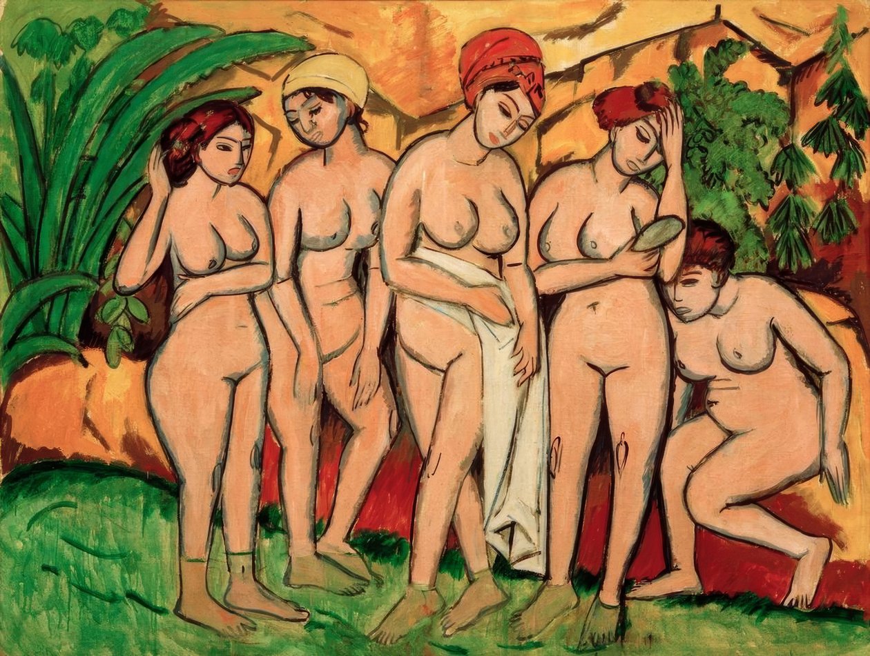 Women Bathing by Ernst Ludwig Kirchner
