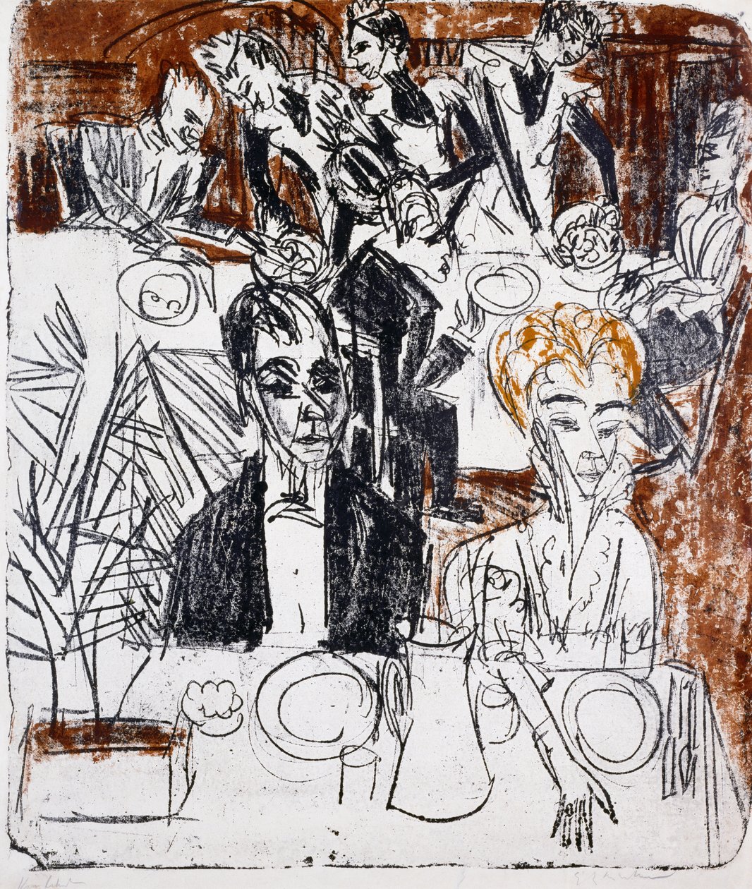 Laid Table by Ernst Ludwig Kirchner