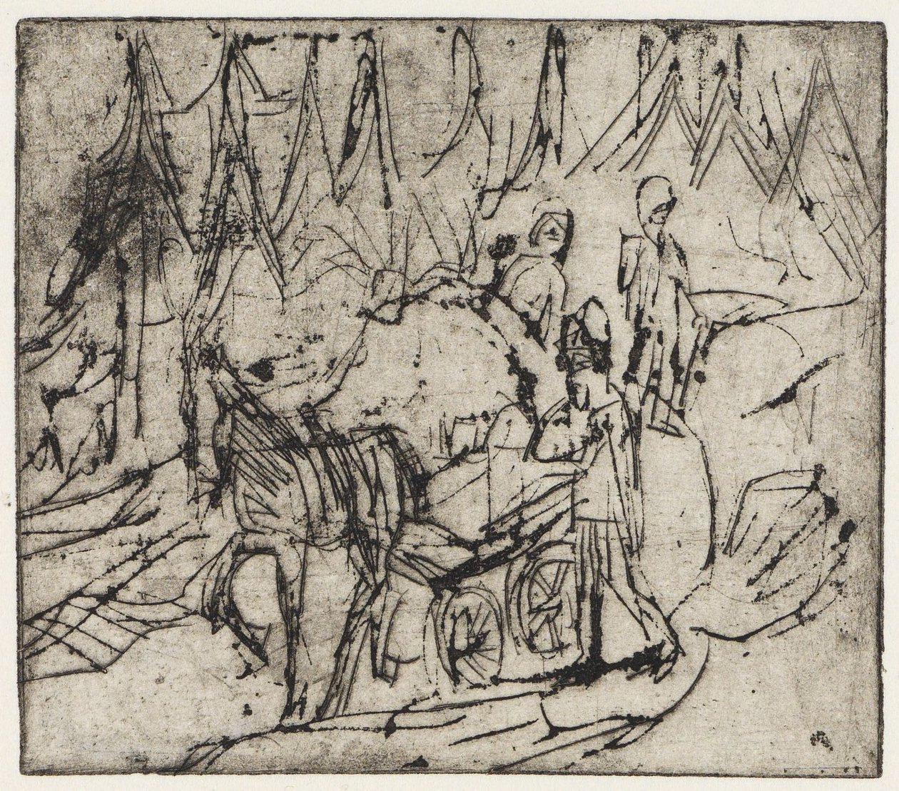 Milk Cart by Ernst Ludwig Kirchner