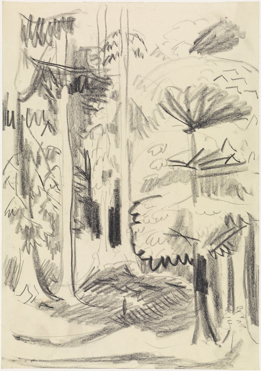 Mixed Forest by Ernst Ludwig Kirchner