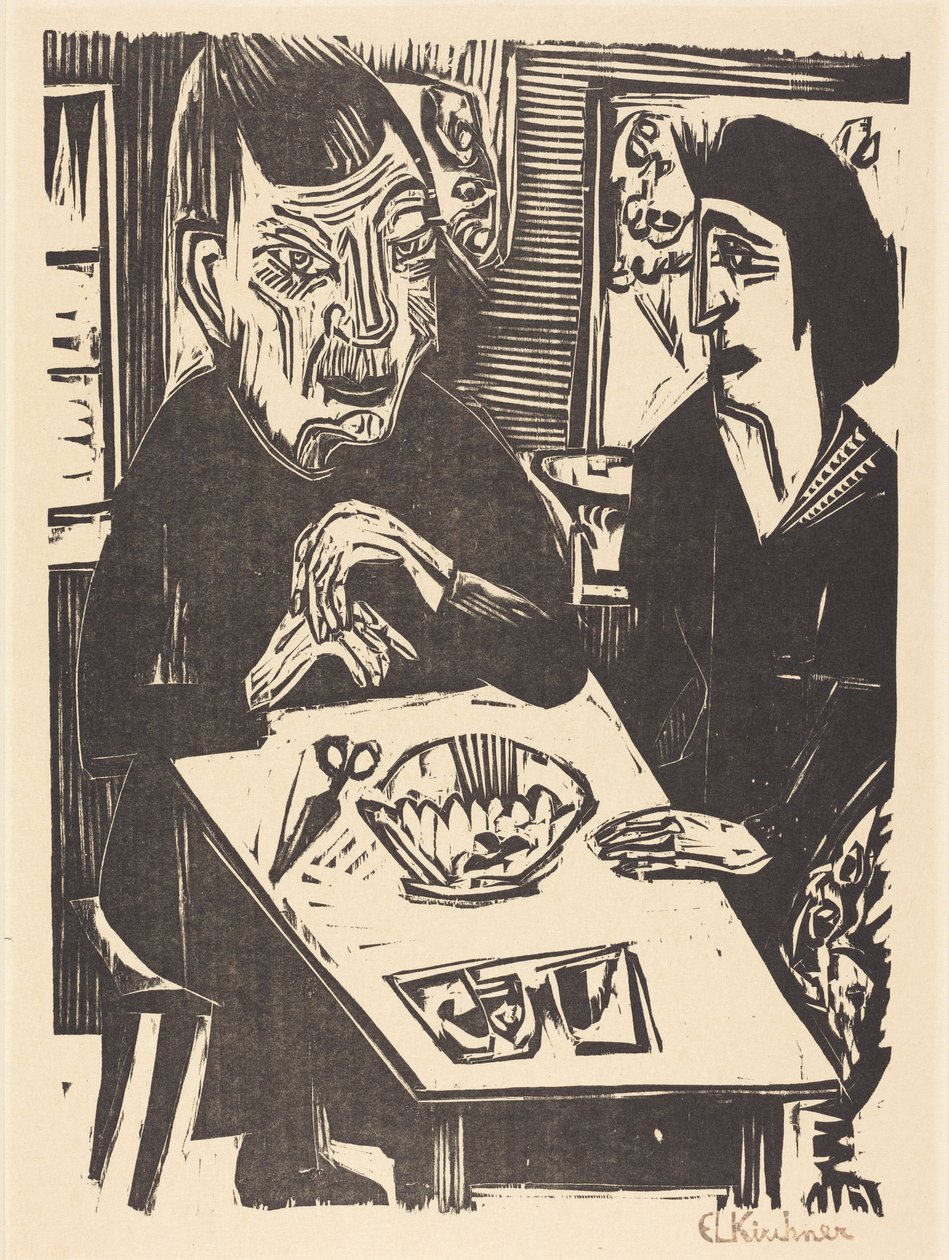 Old and Young Woman by Ernst Ludwig Kirchner