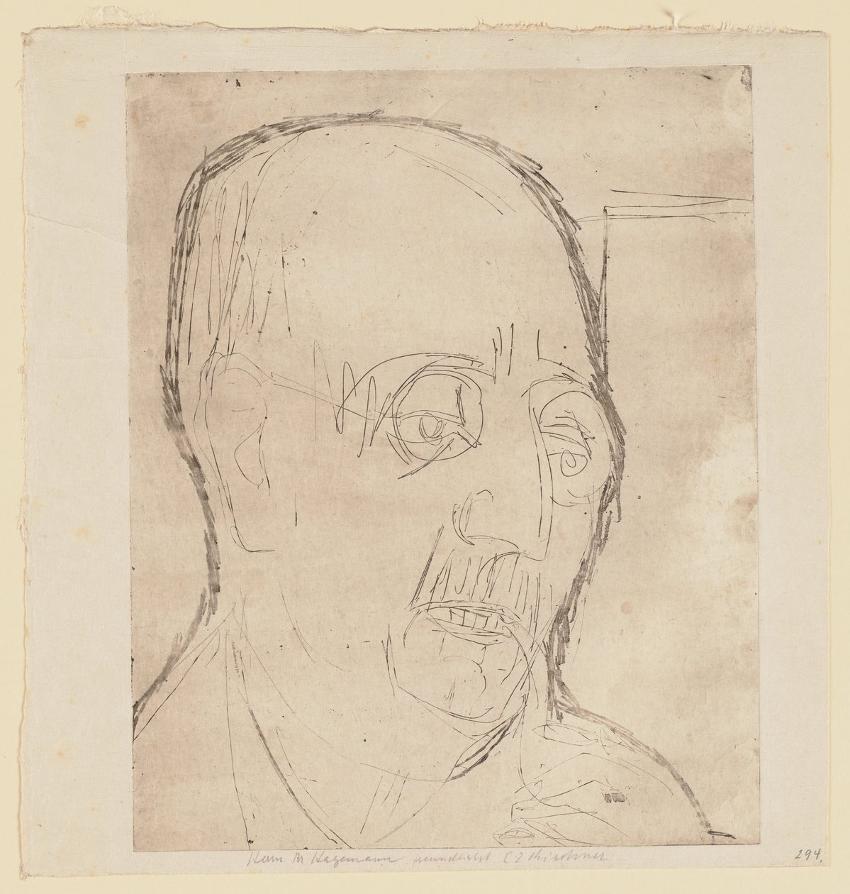 Portrait of Carl Hagemann by Ernst Ludwig Kirchner