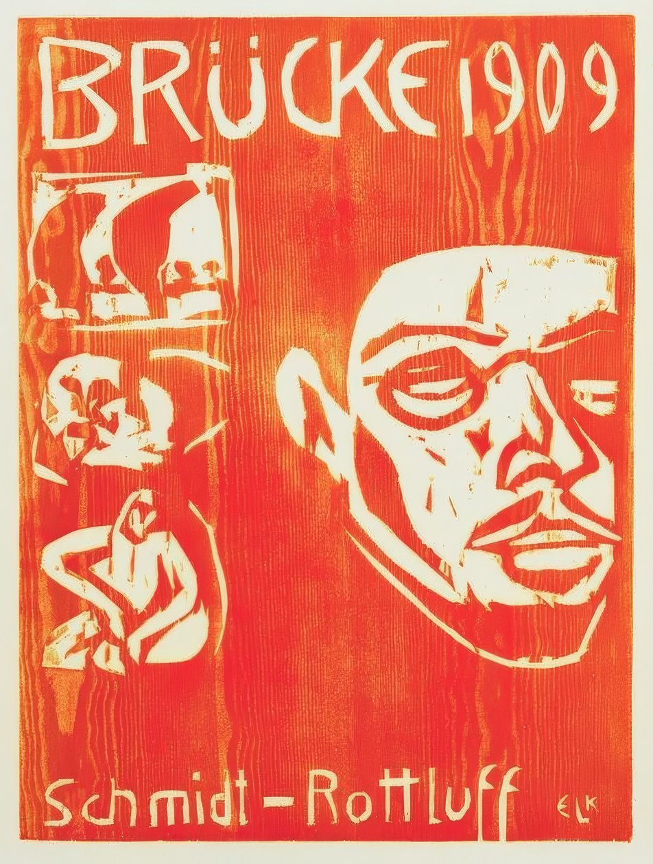 Portrait Schmidt-Rottluff by Ernst Ludwig Kirchner