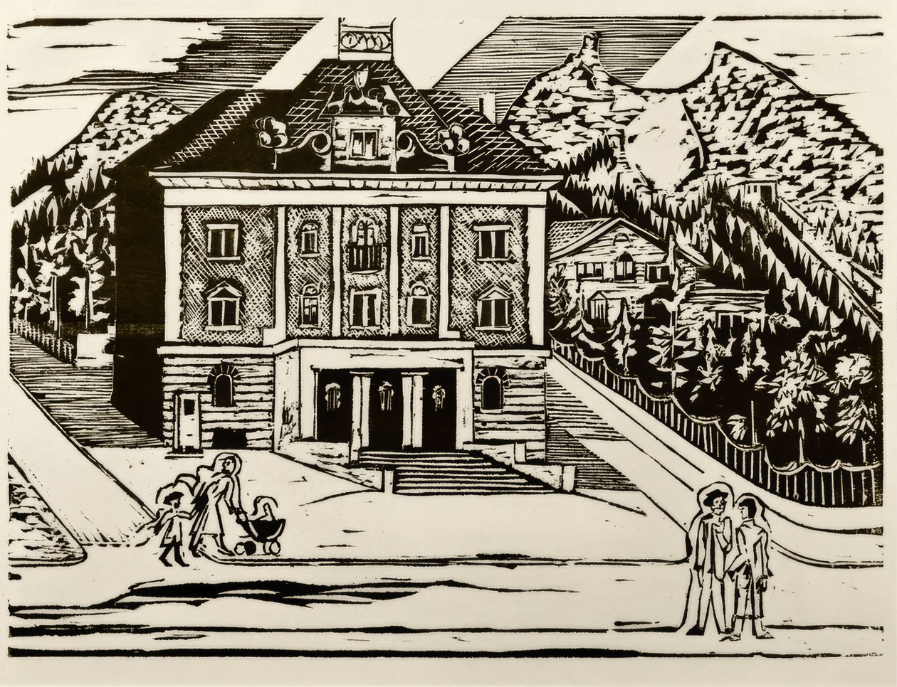 Post Office Davos by Ernst Ludwig Kirchner