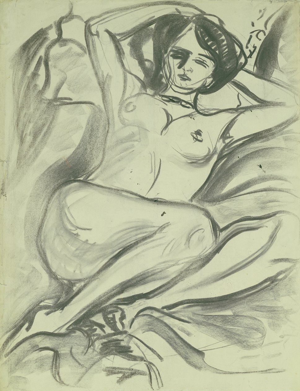 Reclining Nude (Isabella), 1906 by Ernst Ludwig Kirchner